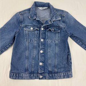 H&M Kid's Blue Jean Denim Trucker Jacket Size 8